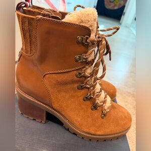 Stylish Brown Lace-Up Ankle Boots
